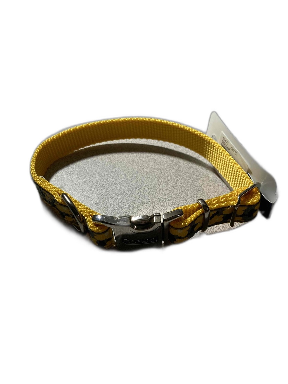 Dog Collar By Coastal Pet Adjustable Yellow With Flowers NWT